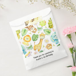 Safari Oerwoud Dieren Verjaardag Baby shower Bedankzakje