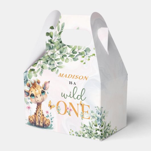 Safari Oerwoud Dieren Verjaardag Bedankdoosjes (Achterkant)