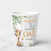 Safari Oerwoud Dieren Verjaardag Papieren Bekers (Voorkant)
