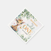 Safari Oerwoud Dieren Verjaardag Servet (Hoek)