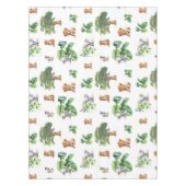 Safari Oerwoud Elephant Tiger Tropical Greenery Tafelkleed (Voorkant)