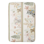 Safari Oerwoud Foliage Lion Zebra Elephant Baby Bo Badmat (Voorkant Verticaal)