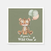 Safari Oerwoud gepersonaliseerde wilde een partij Servet (Voorkant)