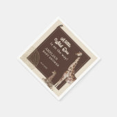 Safari Oerwoud Giraffe Baby shower Servet (Hoek)