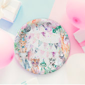 Safari Oerwoud Leuke Dieren Meisje Verjaardag Papieren Bordje