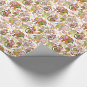 Safari Oerwoud Leuke Dieren Tween Tiener Boho Verj Cadeaupapier (Hoek)