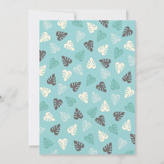 Safari Oerwoud Lion Baby Boy Douche Uitnodiging (Achterkant)