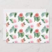 Safari Oerwoud Meisje Baby shower Dank u kaart (Achterkant)