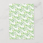 Safari Oerwoud Meisjes Baby shower Boek voor Baby Informatiekaartje (Achterkant)