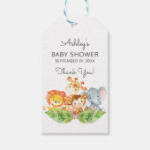 Safari Oerwoud Meisjes Baby shower Favor Gift Labe Cadeaulabel (Voorkant)