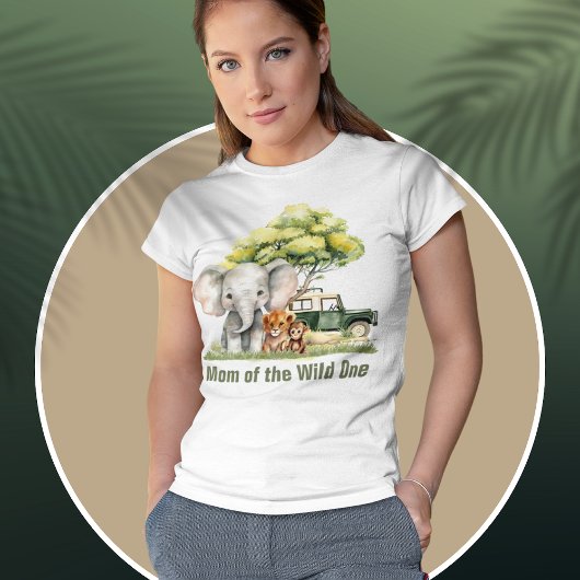 Safari Oerwoud moeder van de wilde een verjaardag T-shirt