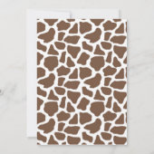 Safari Oerwoud Monkey Baby Shower-uitnodigingen Kaart (Achterkant)