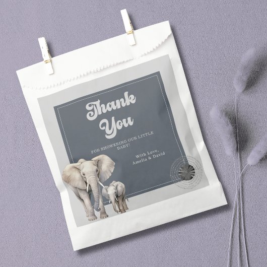 Safari Oerwoud Olifant Baby shower Favorietentasse Bedankzakje