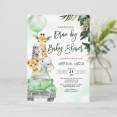 Safari-oerwoud per Baby shower Kaart (Staand voorkant)