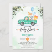 Safari-oerwoud per Baby shower Kaart (Voorkant)