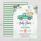 Safari-oerwoud per Baby shower Kaart (Voorkant / Achterkant)