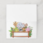 Safari/Oerwoud Place Cards Plaatskaartje (Buitenkant ongevouwen)