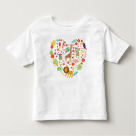 Safari Oerwoud, Schattige Safari Hart, Kinder Shirts