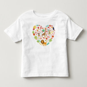 Safari Oerwoud, Schattige Safari Hart, Kinder Shirts