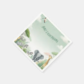 Safari Oerwoud servetten voor de verjaardag van ki (Hoek)