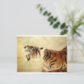 Safari Oerwoud Tiger Chic Destiny Briefkaart (Staand voorkant)