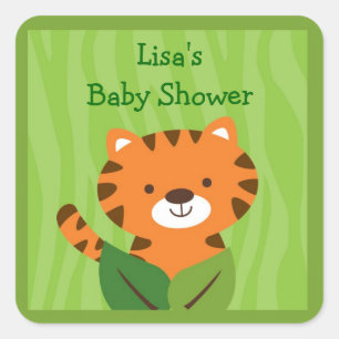 Safari Oerwoud Tijger Stickers Labels