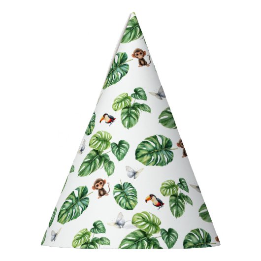 Safari Oerwoud Verjaardag Thema Decor Feesthoedjes (Links)