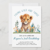 Safari Oerwoud verjaardagsfeestje jongens Kaart (Voorkant)