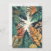 Safari Oerwoud Verjaardagsuitnodiging Kaart (Achterkant)