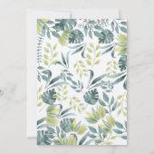 Safari Oerwoud Verjaardagsuitnodiging - Kraft Kaart (Achterkant)