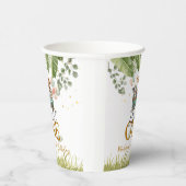 Safari Oerwoud Wild Eén eerste verjaardag Papieren Bekers (Rechts)