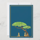 Safari Oerwoud Wild One Animal Verjaardagsfeest Kaart (Achterkant)