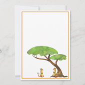 Safari Oerwoud Wild One Animals Bedankkaart (Achterkant)