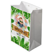 Safari OERWOUD Wild One Birthday FOTO Medium Cadeauzakje (Voorkant Gekanteld)