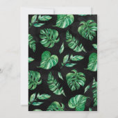 Safari Oerwoud Wild One Birthday Party Invitation Kaart (Achterkant)