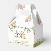 Safari Oerwoud Wild One Eerste Verjaardag Bedankdoosjes (Achterkant)