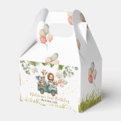 Safari Oerwoud Wild One Eerste Verjaardag Bedankdoosjes (Voorkant Zijde)