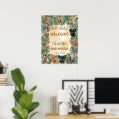 Safari Oerwoud Wilde dieren Hallo Baby shower Poster (Thuiskantoor)