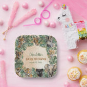 Safari Oerwoud Wilde Dieren Neutraal Baby shower Papieren Bordje (Feest)