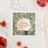Safari Oerwoud Wilde Dieren Neutraal Baby shower Servet (Insitu)