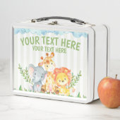 Safari Oerwoud Zoo Animals Metal Lunchbox (In situ)