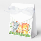 Safari Oerwoud Zoo Dier Party Favor Box Bedankdoosjes (Voorkant Zijde)