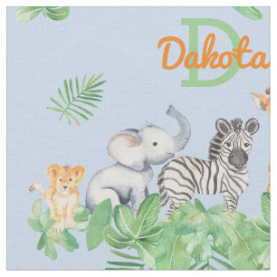 Safari   OERWOUDEN   Greenery Monogram Baby F Stof
