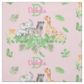 Safari | OERWOUDEN | Greenery Monogram Baby Stof (Swatch)