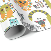 Safari-Oerwouden van het kind - Verpakkingspapier Cadeaupapier (Rol Hoek)