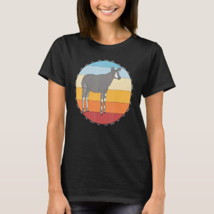 Safari Okapi Dierentuin Dier Retro Afrika Okapi T-shirt