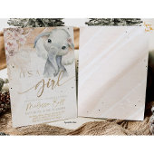 Safari Olifant Baby shower Uitnodiging Boho Safari