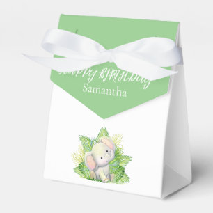 Safari-olifant Birthday Favor Box Bedankdoosjes
