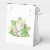 Safari-olifant Happy Birthday Favor Box Bedankdoosjes (Achterkant)