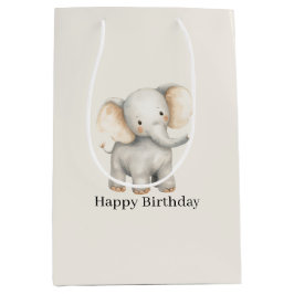 Safari Olifant Verjaardag Medium Cadeauzakje